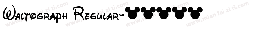 Waltograph Regular字体转换